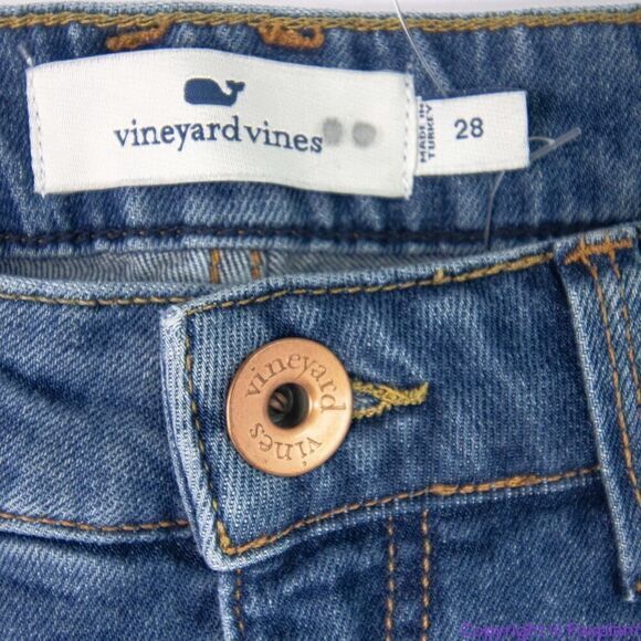 NEW VINEYARD VINES High Rise Kick Flare Jamie Jeans in Indigo, 28 - Picture 7 of 15